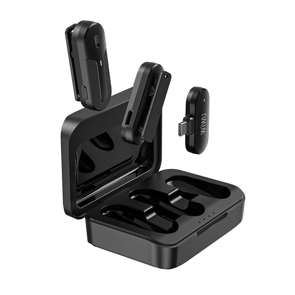 Wiwu Wi-WM002 Type-C Şarj Portlu Kablosuz Yaka Mikrofonu Wiwu Wi-WM002 Type-C Şarj Portlu Kablosuz Yaka Mikrofonu